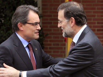 Rajoy con Artur Mas, en Moncloa