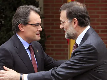 Rajoy con Artur Mas, en Moncloa Rajoy con Artur Mas, en Moncloa