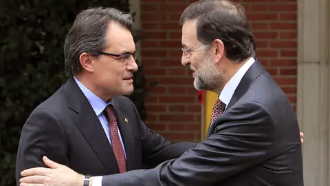 Rajoy con Artur Mas, en Moncloa Rajoy con Artur Mas, en Moncloa