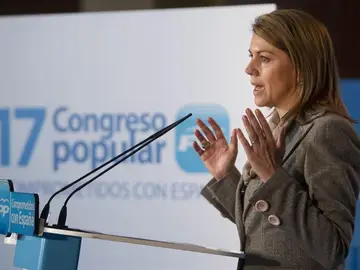 Cospedal en congreso del PP Cospedal en congreso del PP