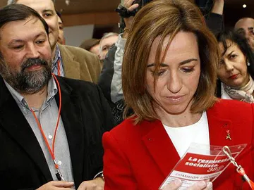 Chacón con el exministro de Justicia Francisco Caamaño Chacón con el exministro de Justicia Francisco Caamaño