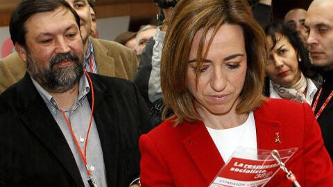 Chac&oacute;n con el exministro de Justicia Francisco Caama&ntilde;o