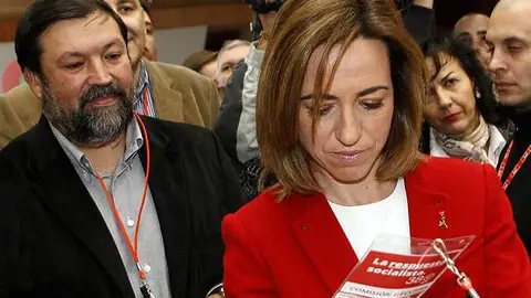 Chacón con el exministro de Justicia Francisco Caamaño Chacón con el exministro de Justicia Francisco Caamaño