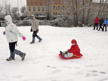 Nieve en Pamplona