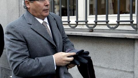 Garz&oacute;n, a su entrada en el Tribunal Supremo