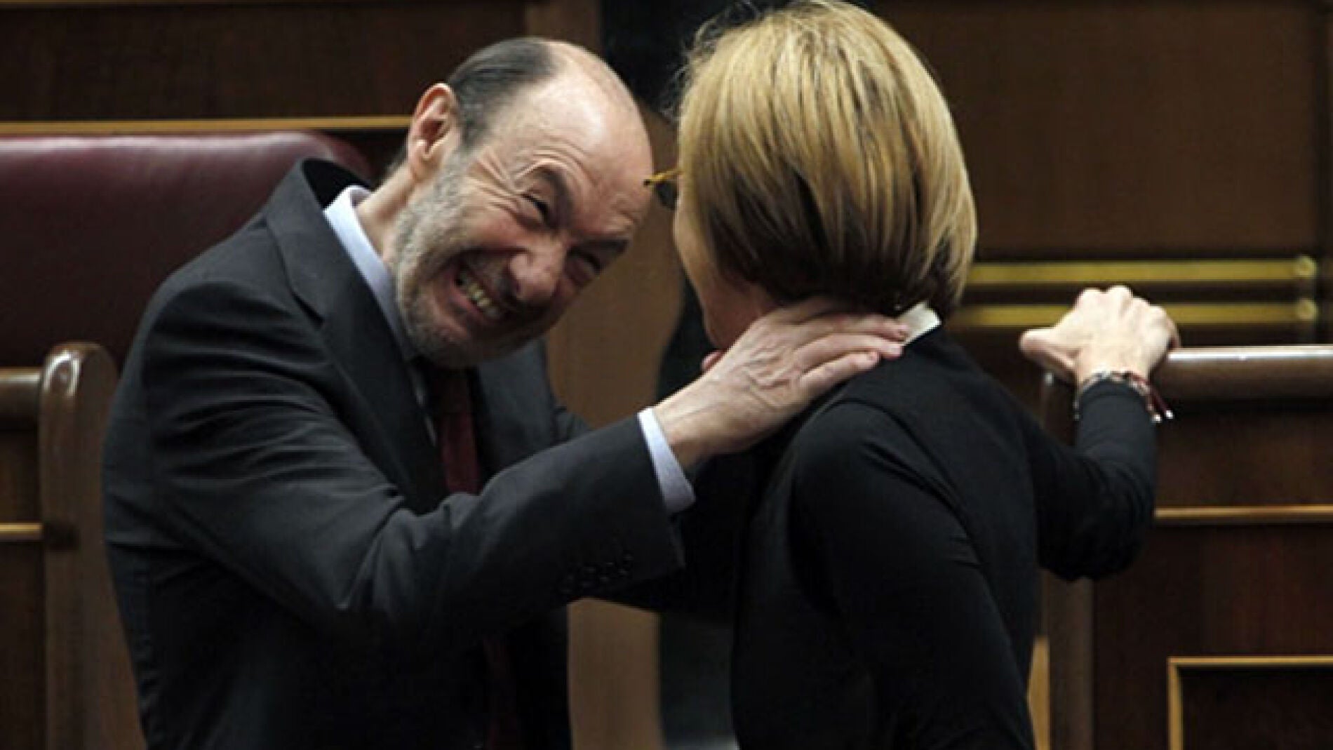 Rubalcaba junto a Rosa D&iacute;ez