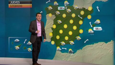 La previsi&oacute;n del tiempo (08-02-2012) Noche