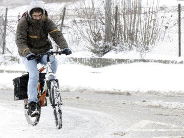 La nieve en Cantabria dejaba esta imagen