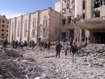 La ciudad de Alepo, centro económico de Siria
