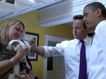 Obama y Cameron saludan al jefe ratonero de Gran Bretaña