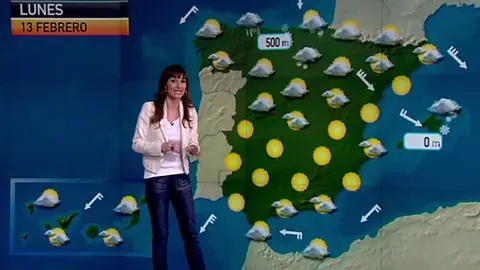 La previsión del tiempo (12-02-2012) Noche La previsión del tiempo (12-02-2012) Noche