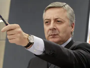 Blanco, en un momento de la rueda de prensa posterior al Consejo Blanco, en un momento de la rueda de prensa posterior al Consejo