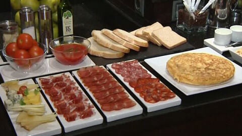 Desayuno de dieta mediterr&aacute;nea