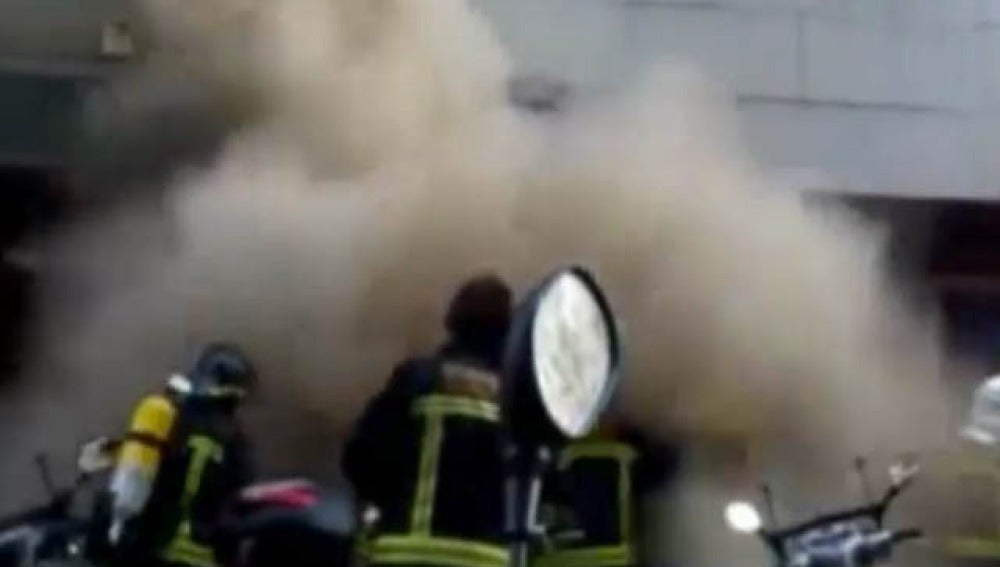 Explosión en una tienda de Barcelona