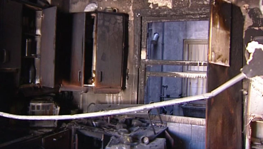 Un escape de gas provoca un incendio en Vigo