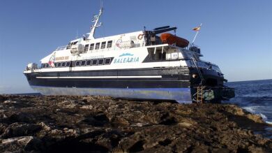 El capitán no detectó ninguna avería en el ferry encallado en Formentera