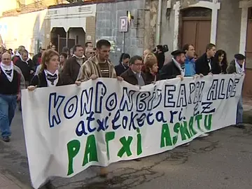 Manifestación en Ortuella a favor de la liberación del etarra 'Patxi' Manifestación en Ortuella a favor de la liberación del etarra 'Patxi'
