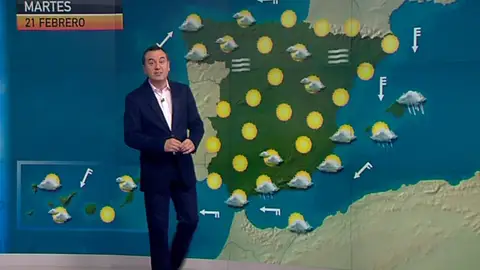 La previsión del tiempo (20-02-2012) Mediodía La previsión del tiempo (20-02-2012) Mediodía