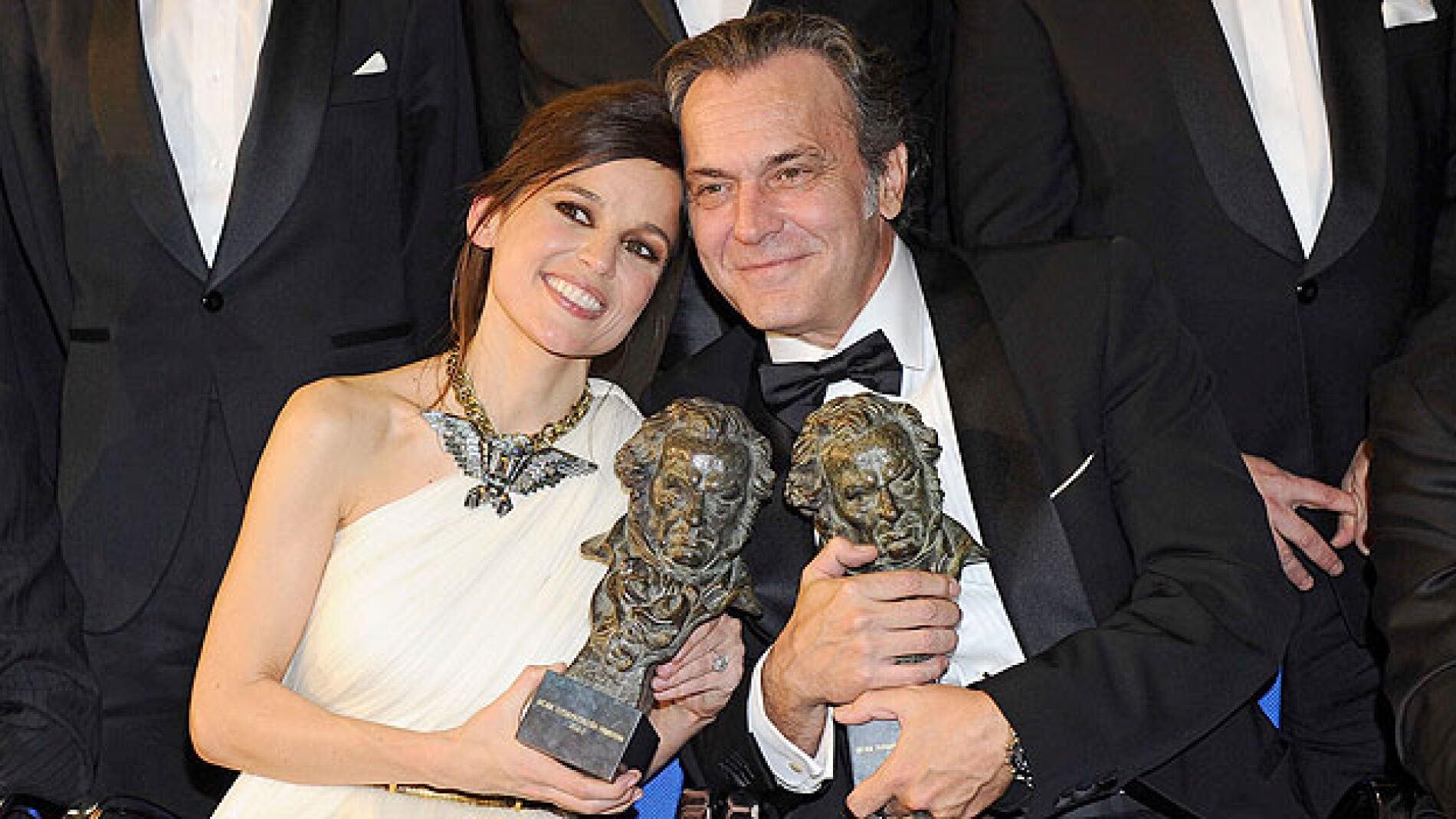 Elena Anaya y José Coronado, con el Goya
