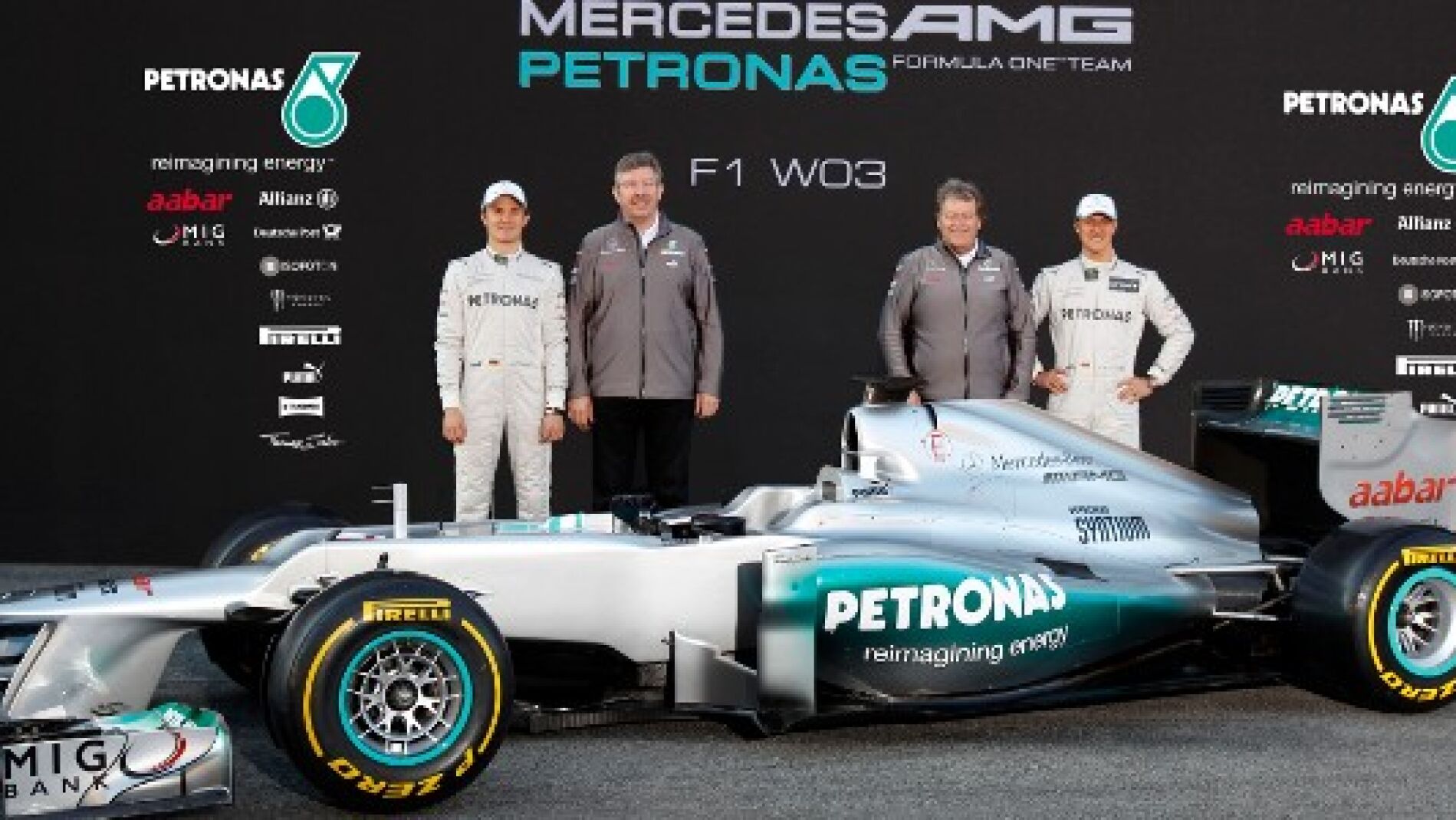 Presentaci&oacute;n del Mercedes W03