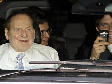 El magnate de los casinos Sheldon Adelson en Barcelona