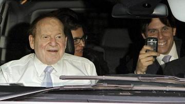 El magnate de los casinos Sheldon Adelson en Barcelona