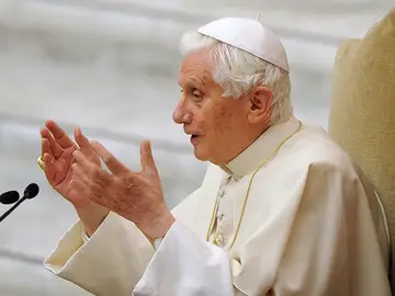 El papa Benedicto XVI durante una audiencia en el Vaticano El papa Benedicto XVI durante una audiencia en el Vaticano