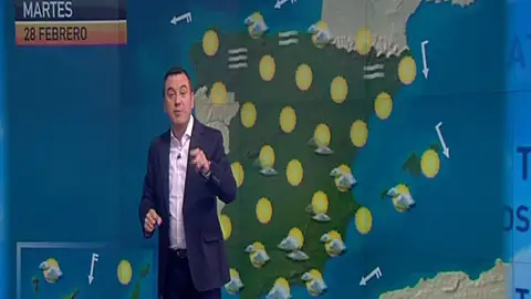 La previsión del tiempo (27-02-2012) Mediodía La previsión del tiempo (27-02-2012) Mediodía