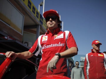 Fernando Alonso, en el circuito del Jarama