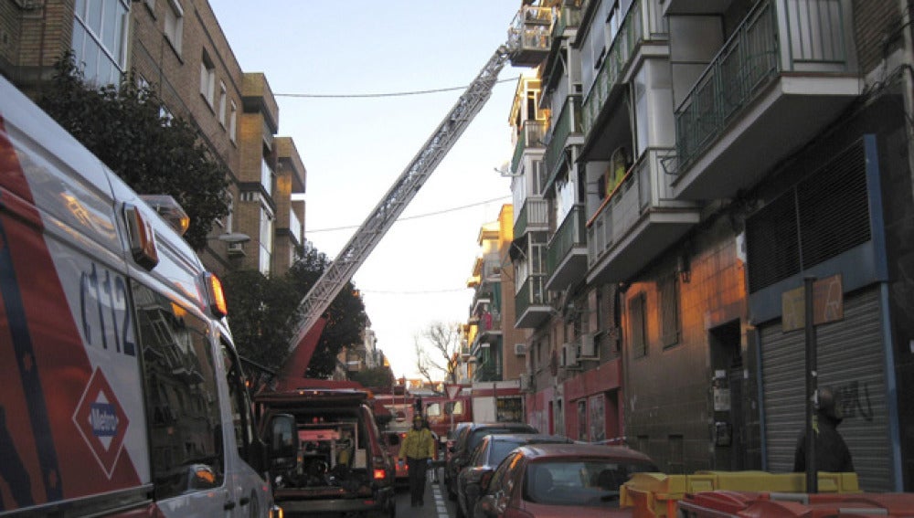 Incendio en Madrid