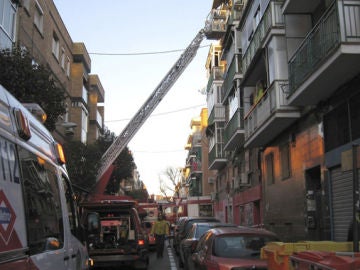 Incendio en Madrid
