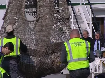 El ''Ratonero'' llega al puerto de Vigo El ''Ratonero'' llega al puerto de Vigo