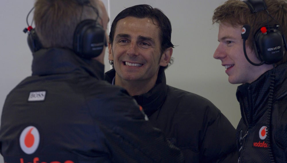 Pedro de la Rosa, en Montmeló