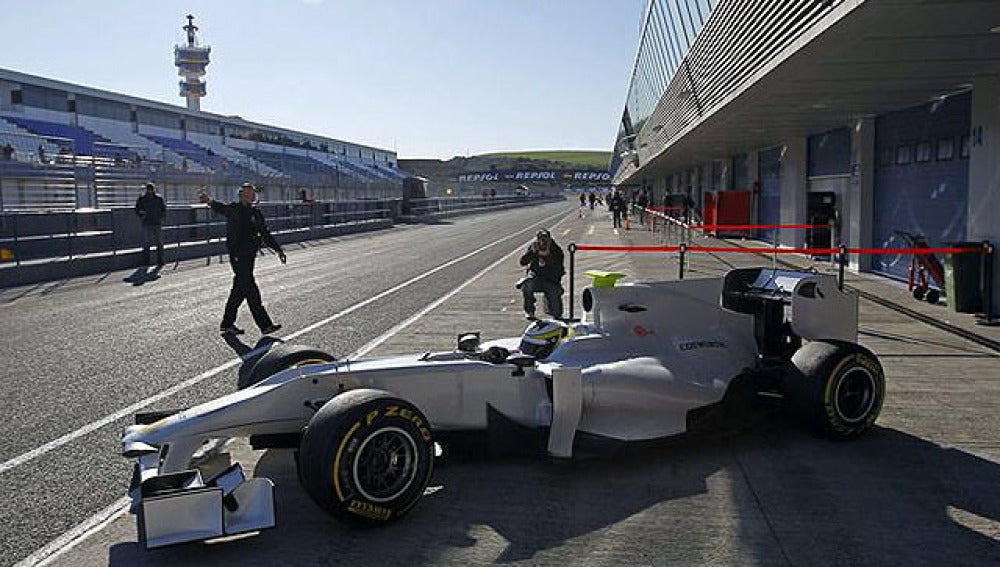 El HRT, en boxes
