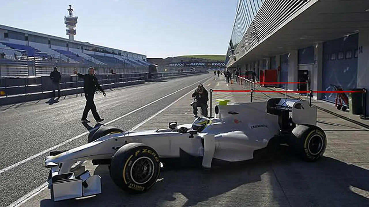El HRT, en boxes