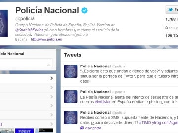 Twitter de la policía nacional Twitter de la policía nacional