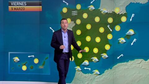 La previsi&oacute;n del tiempo (08-03-2012) Noche