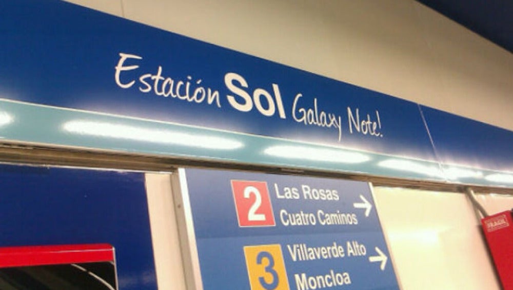 Samsung rebautizó la estación de Sol en 2012