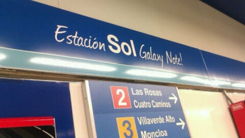Samsung rebautiz&oacute; la estaci&oacute;n de Sol en 2012