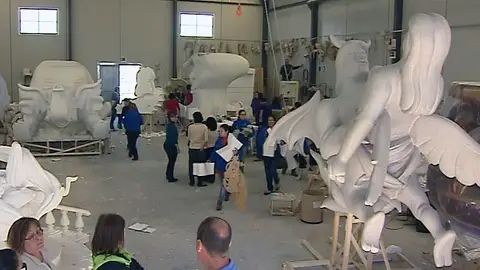 Estado en el que han quedado las fallas sin terminar Estado en el que han quedado las fallas sin terminar