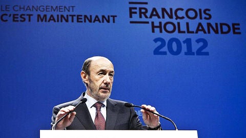 P&eacute;rez Rubalcaba en su discurso en Par&iacute;s