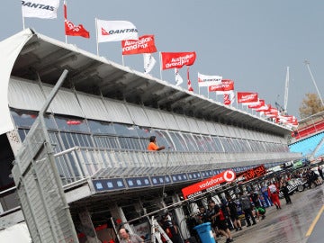 El paddock de Albert Park