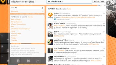 El arranque de la Fórmula 1, un éxito en las redes sociales con #A3F1australia