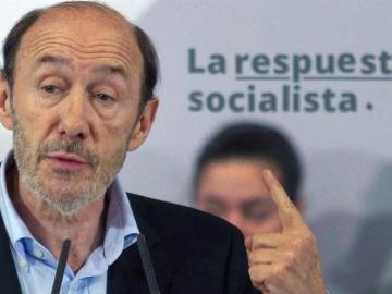 El secretario general del PSOE, Alfredo Pérez Rubalcaba