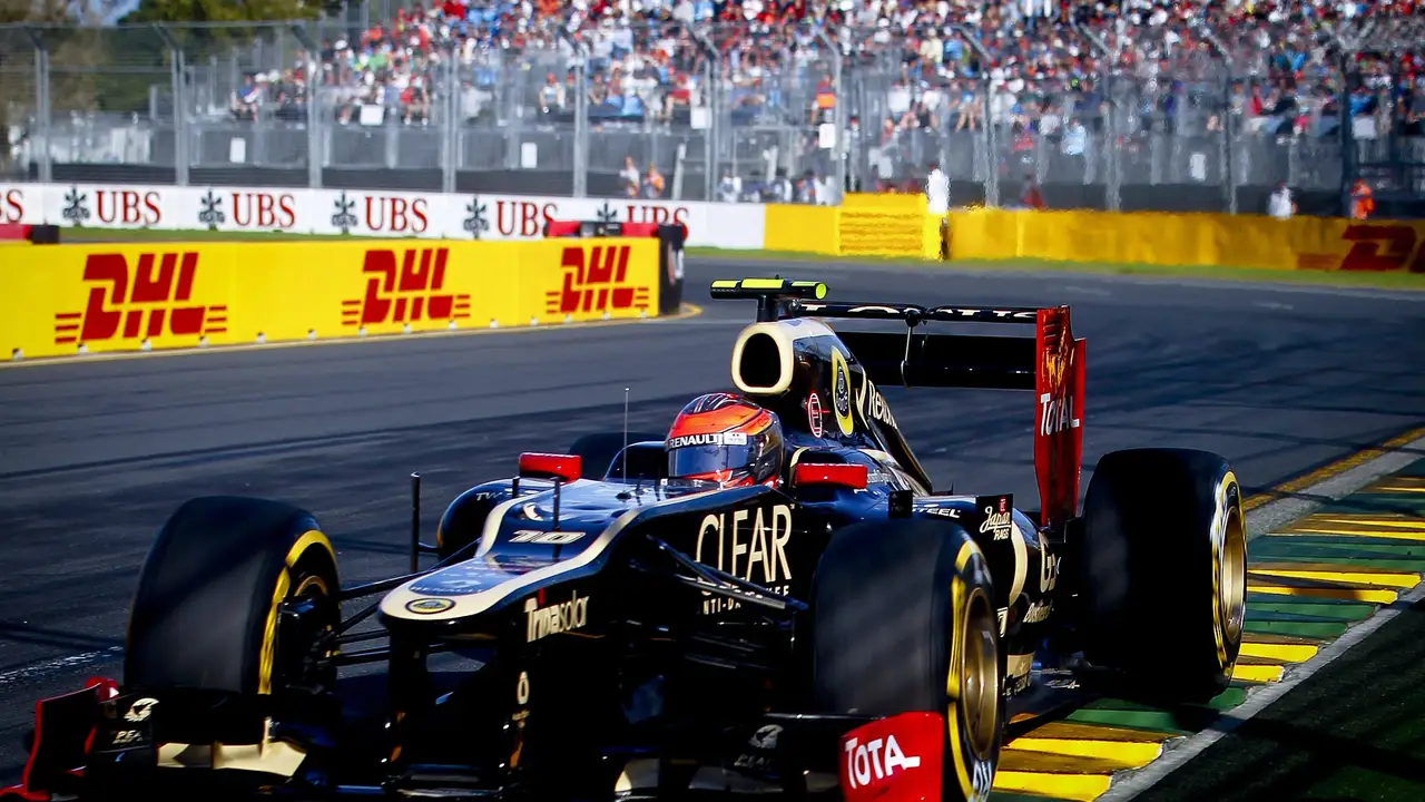 Romain Grosjean en Albert Park