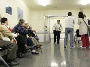 Sala de espera de una consulta médica