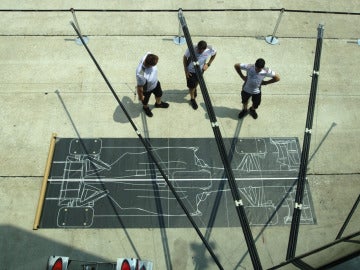 El box de McLaren en Sepang