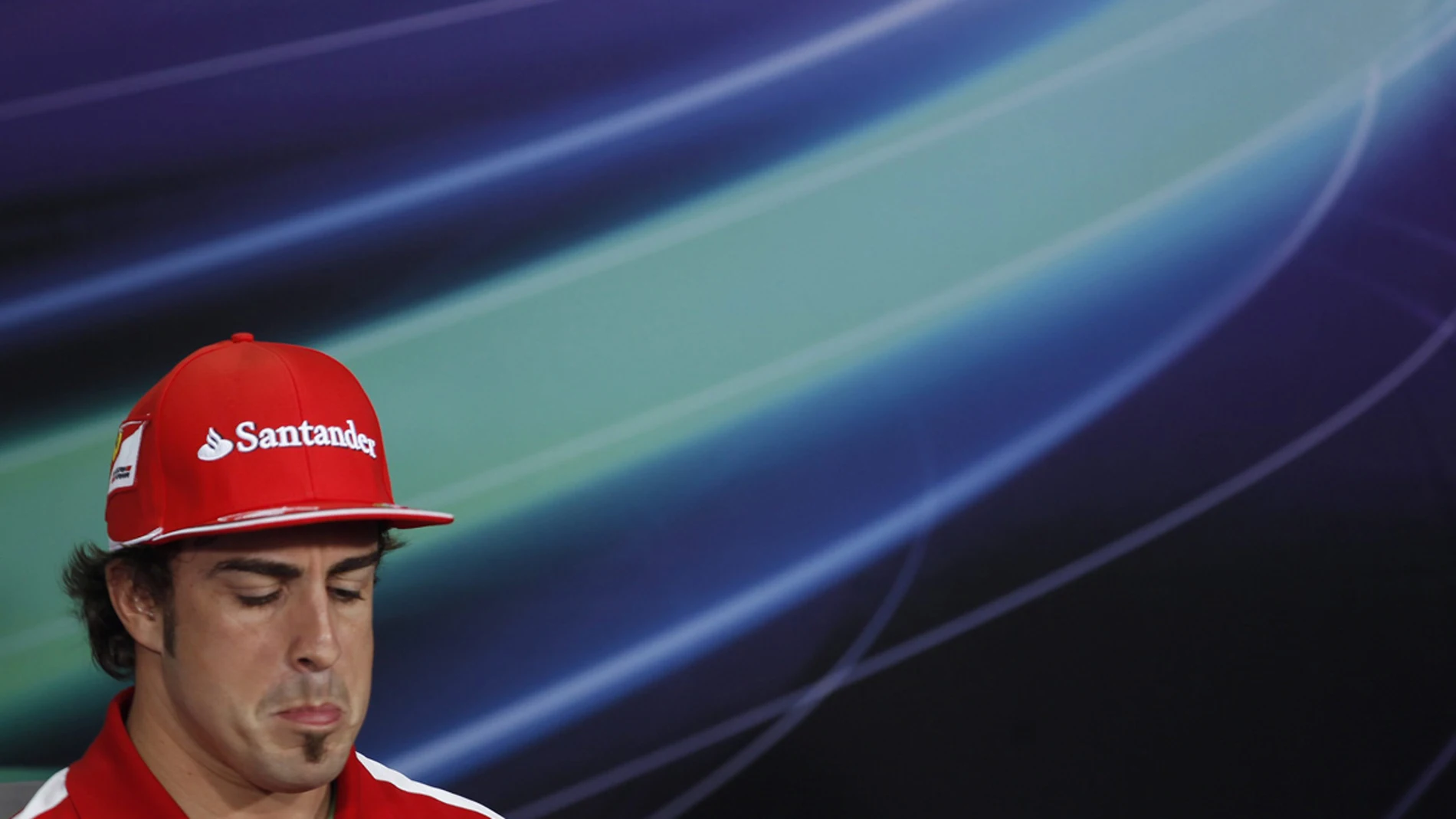 Alonso, en la rueda de prensa de la FIA