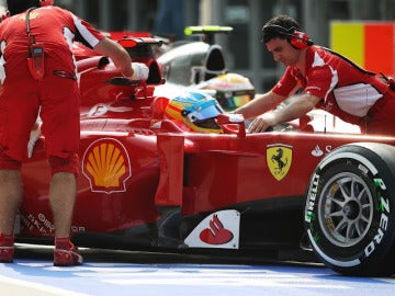 Fernando Alonso en Sepang