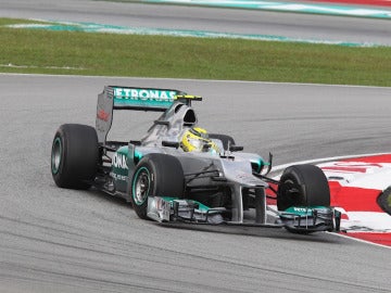 Nico Rosberg en su Mercedes